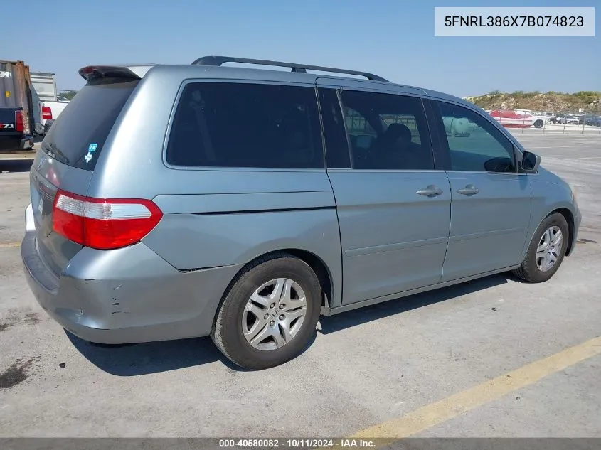 5FNRL386X7B074823 2007 Honda Odyssey Ex-L