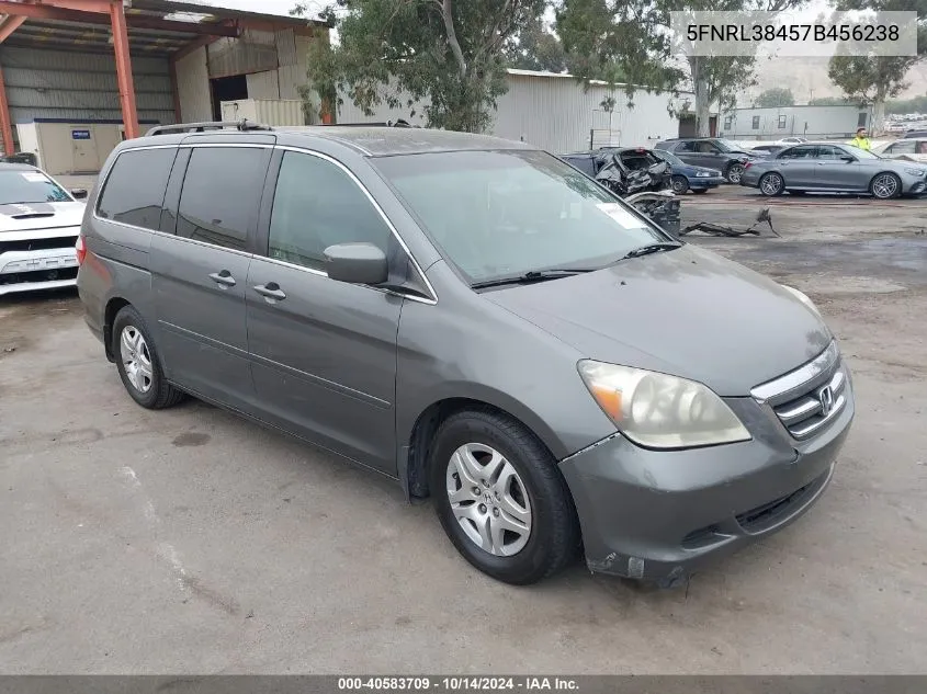 2007 Honda Odyssey Ex VIN: 5FNRL38457B456238 Lot: 40583709