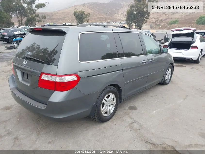 2007 Honda Odyssey Ex VIN: 5FNRL38457B456238 Lot: 40583709