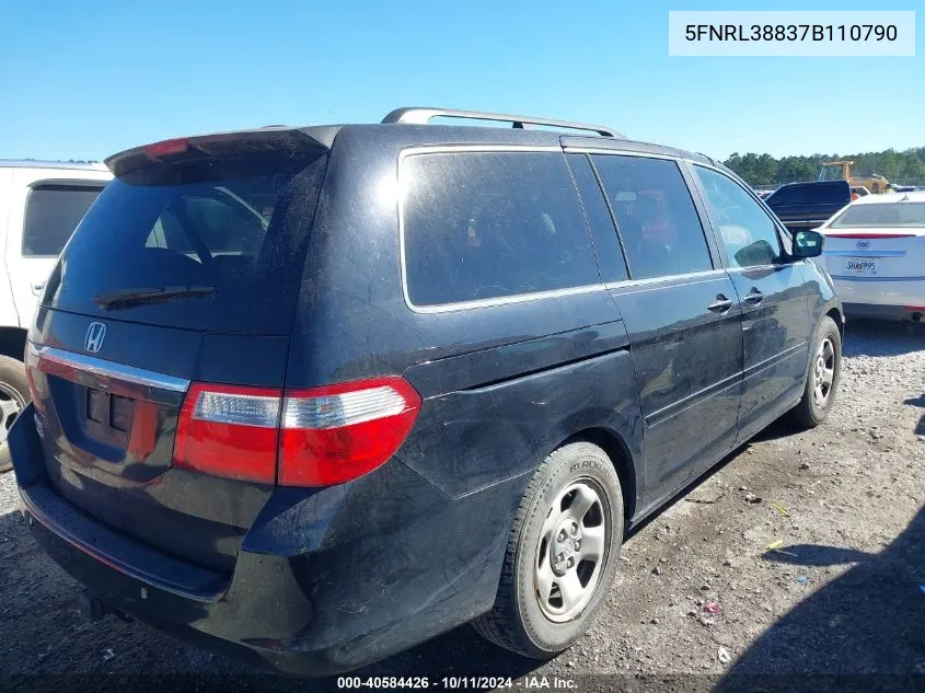 5FNRL38837B110790 2007 Honda Odyssey Touring