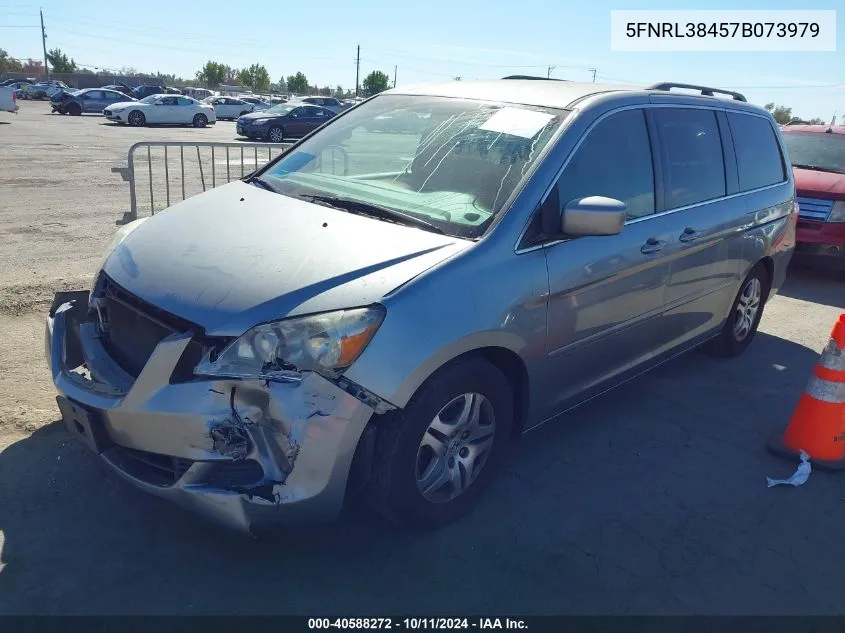 2007 Honda Odyssey Ex VIN: 5FNRL38457B073979 Lot: 40588272