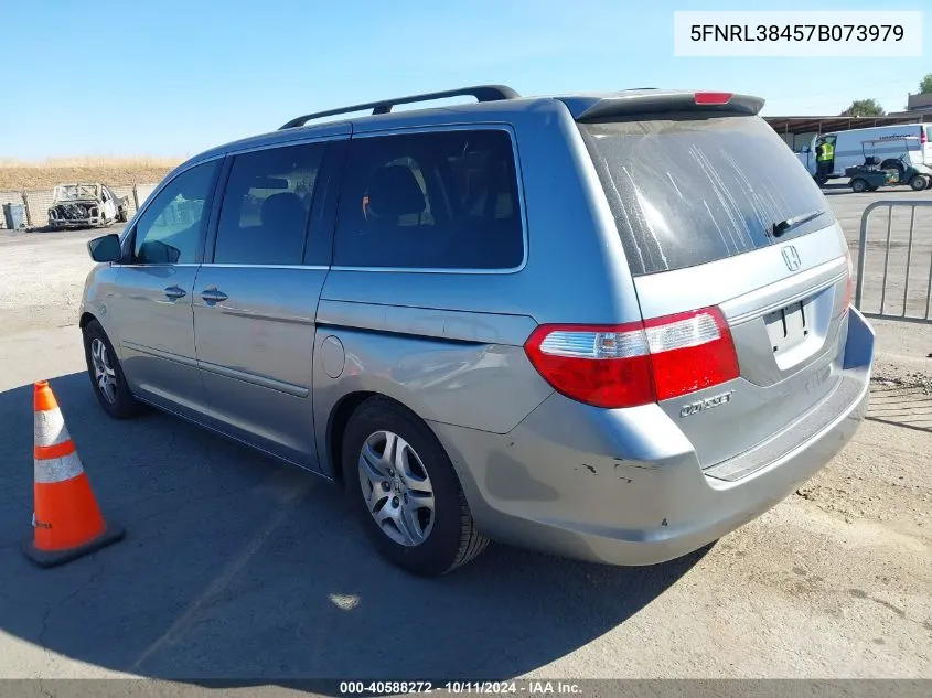 2007 Honda Odyssey Ex VIN: 5FNRL38457B073979 Lot: 40588272