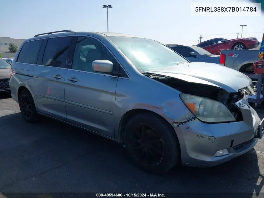 2007 Honda Odyssey Touring VIN: 5FNRL388X7B014784 Lot: 40594606