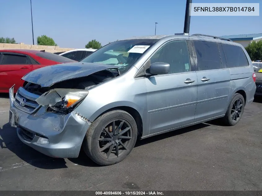 2007 Honda Odyssey Touring VIN: 5FNRL388X7B014784 Lot: 40594606