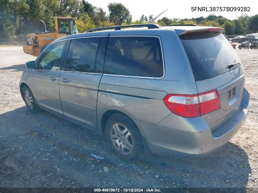 5FNRL38757B099282 2007 Honda Odyssey Ex-L