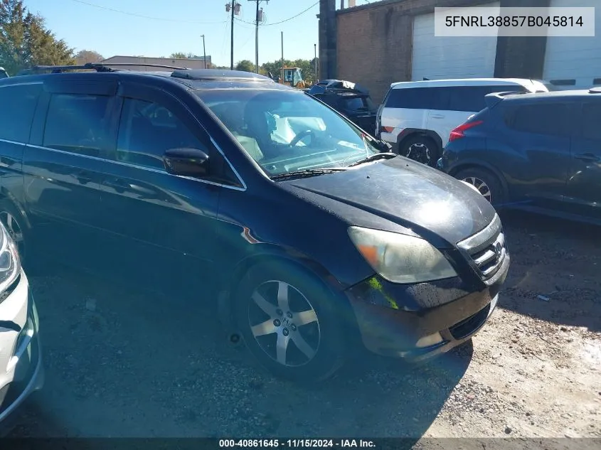 2007 Honda Odyssey Touring VIN: 5FNRL38857B045814 Lot: 40861645