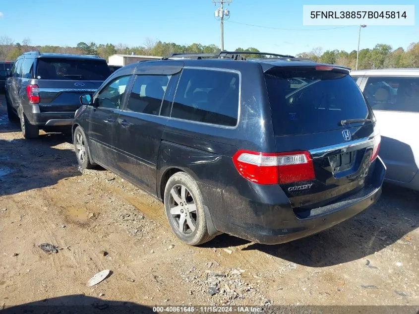 2007 Honda Odyssey Touring VIN: 5FNRL38857B045814 Lot: 40861645