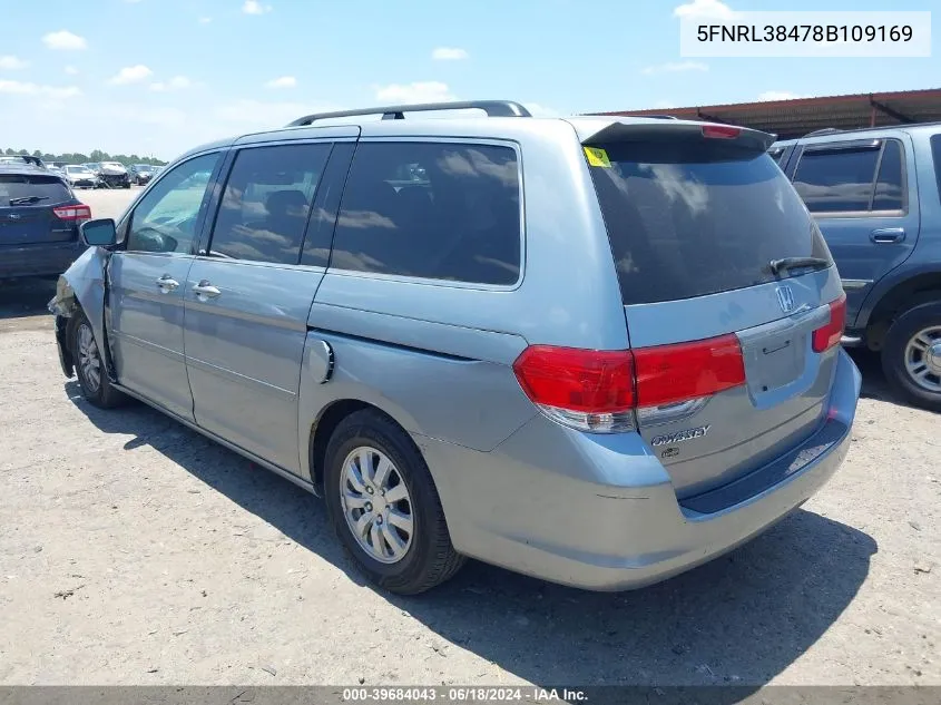 5FNRL38478B109169 2008 Honda Odyssey Ex