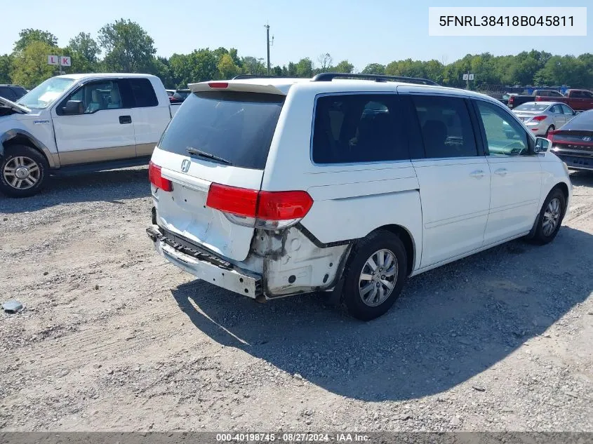 5FNRL38418B045811 2008 Honda Odyssey Ex