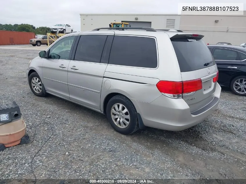 5FNRL38788B107523 2008 Honda Odyssey Ex-L