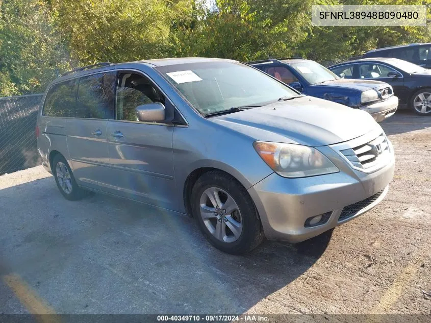 2008 Honda Odyssey Touring VIN: 5FNRL38948B090480 Lot: 40349710