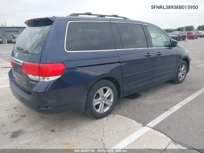 5FNRL38938B015950 2008 Honda Odyssey Touring