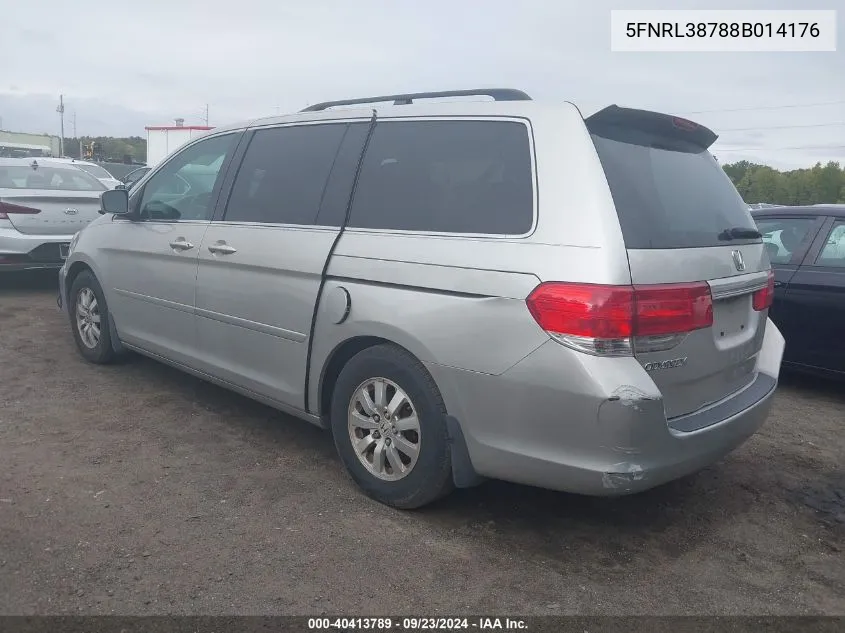 5FNRL38788B014176 2008 Honda Odyssey Ex-L