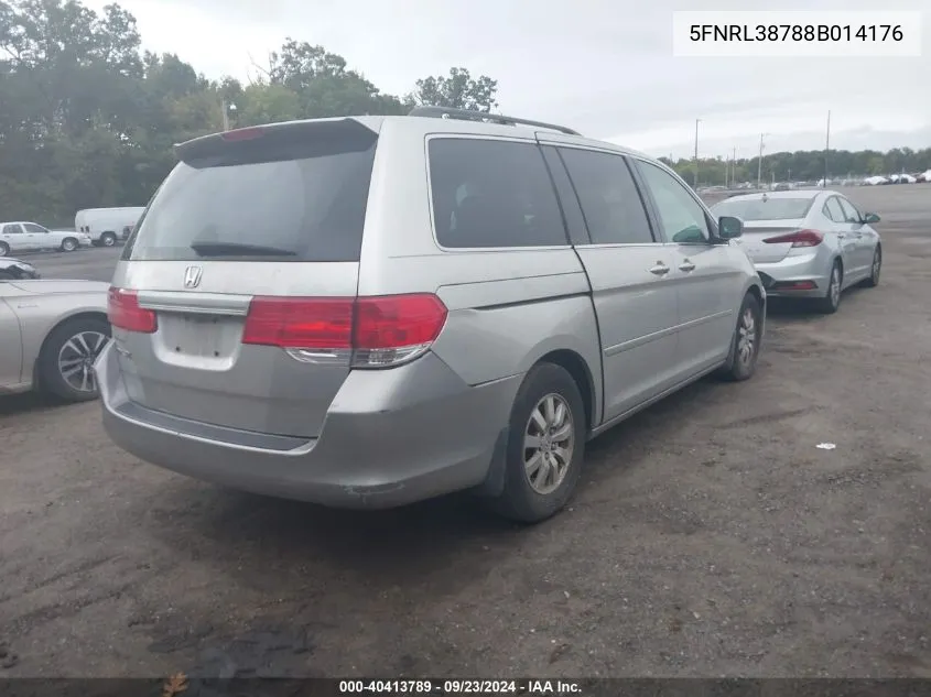 5FNRL38788B014176 2008 Honda Odyssey Ex-L