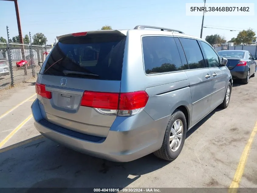 5FNRL38468B071482 2008 Honda Odyssey Ex