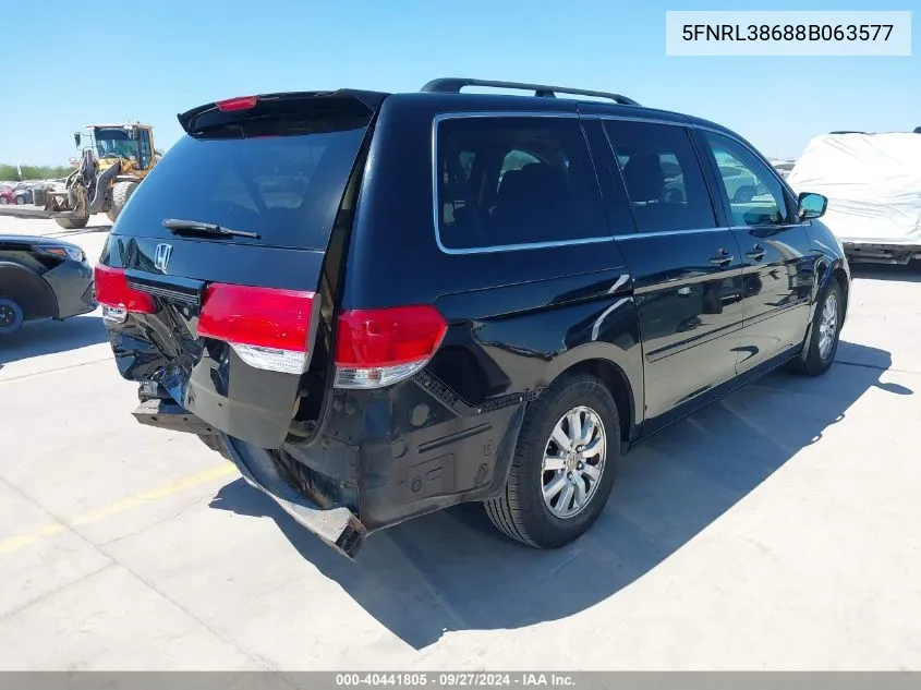 5FNRL38688B063577 2008 Honda Odyssey Ex-L