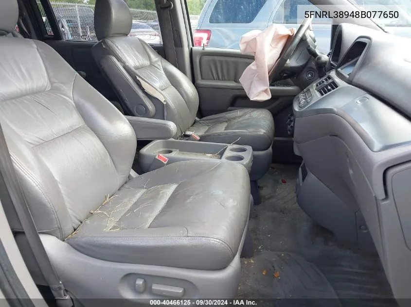 5FNRL38948B077650 2008 Honda Odyssey Touring