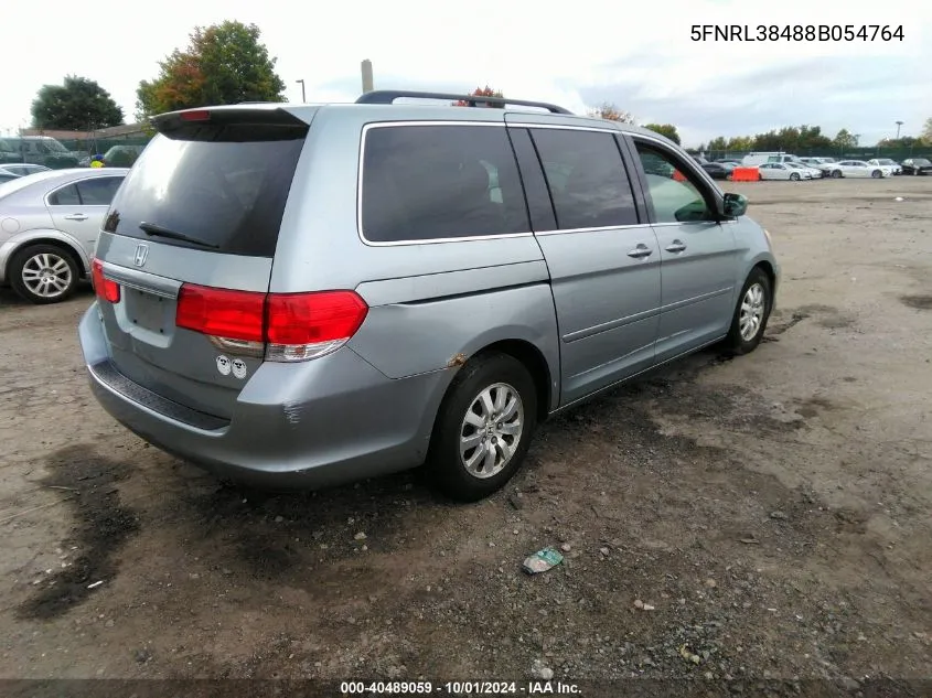 2008 Honda Odyssey Ex VIN: 5FNRL38488B054764 Lot: 40489059