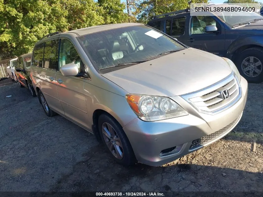 5FNRL38948B094609 2008 Honda Odyssey Touring