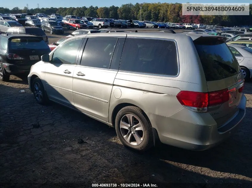 5FNRL38948B094609 2008 Honda Odyssey Touring