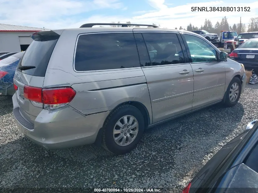 5FNRL38438B013152 2008 Honda Odyssey Ex