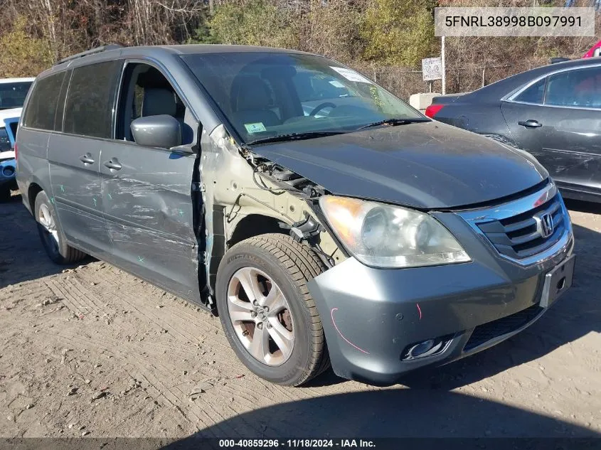 2008 Honda Odyssey Touring VIN: 5FNRL38998B097991 Lot: 40859296