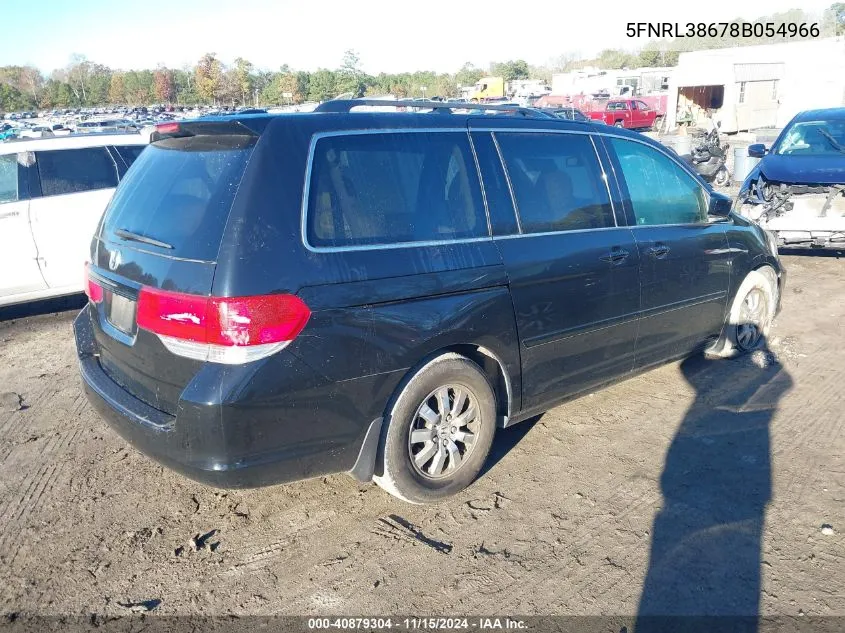 2008 Honda Odyssey Ex-L VIN: 5FNRL38678B054966 Lot: 40879304