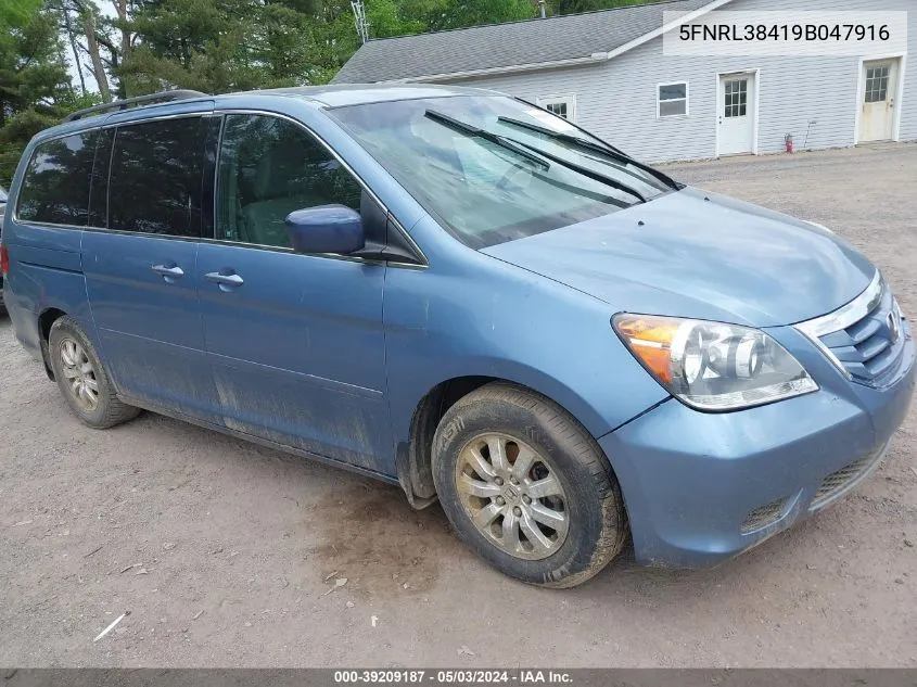 5FNRL38419B047916 2009 Honda Odyssey Ex