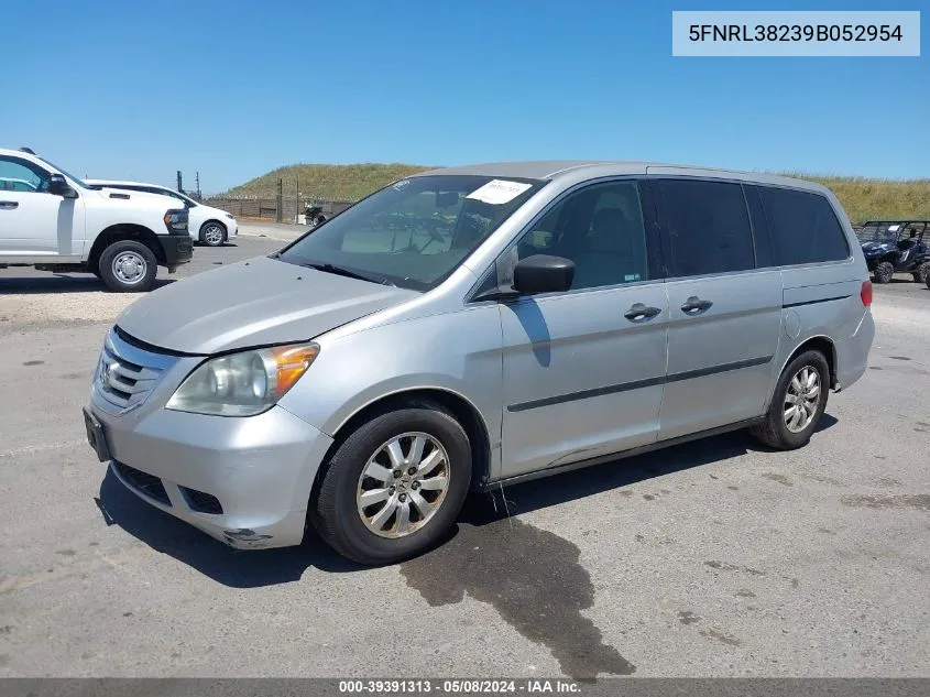 5FNRL38239B052954 2009 Honda Odyssey Lx