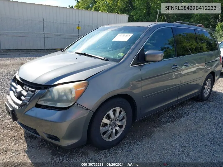 5FNRL38429B412233 2009 Honda Odyssey Ex