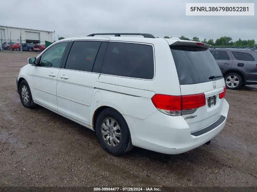 2009 Honda Odyssey Ex-L VIN: 5FNRL38679B052281 Lot: 39984477