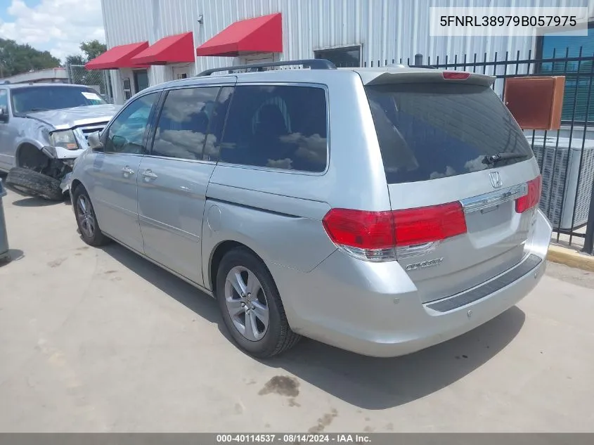 2009 Honda Odyssey Touring VIN: 5FNRL38979B057975 Lot: 40114537