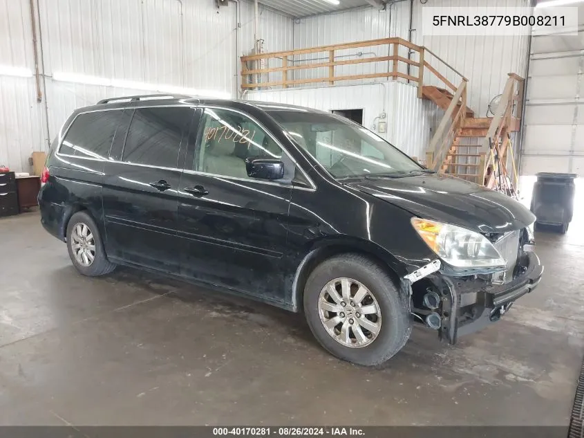 5FNRL38779B008211 2009 Honda Odyssey Ex-L