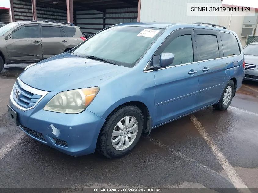 2009 Honda Odyssey Ex VIN: 5FNRL38489B041479 Lot: 40192082