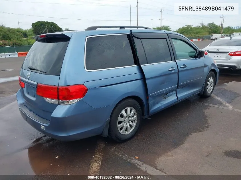 2009 Honda Odyssey Ex VIN: 5FNRL38489B041479 Lot: 40192082