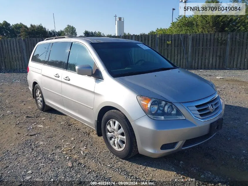 2009 Honda Odyssey Ex-L VIN: 5FNRL38709B049084 Lot: 40224574