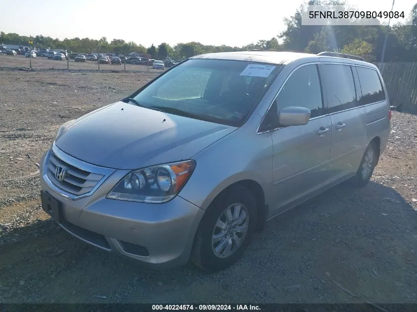 2009 Honda Odyssey Ex-L VIN: 5FNRL38709B049084 Lot: 40224574