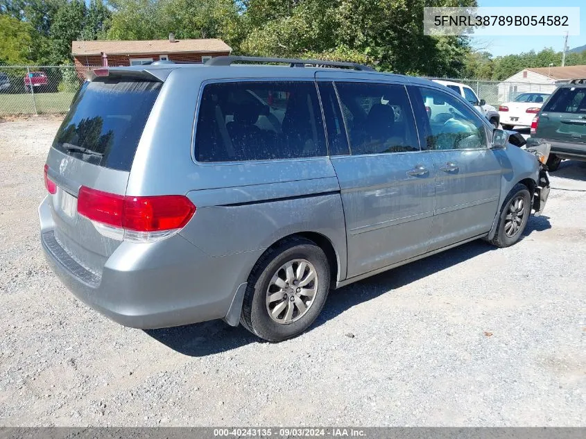 5FNRL38789B054582 2009 Honda Odyssey Ex-L