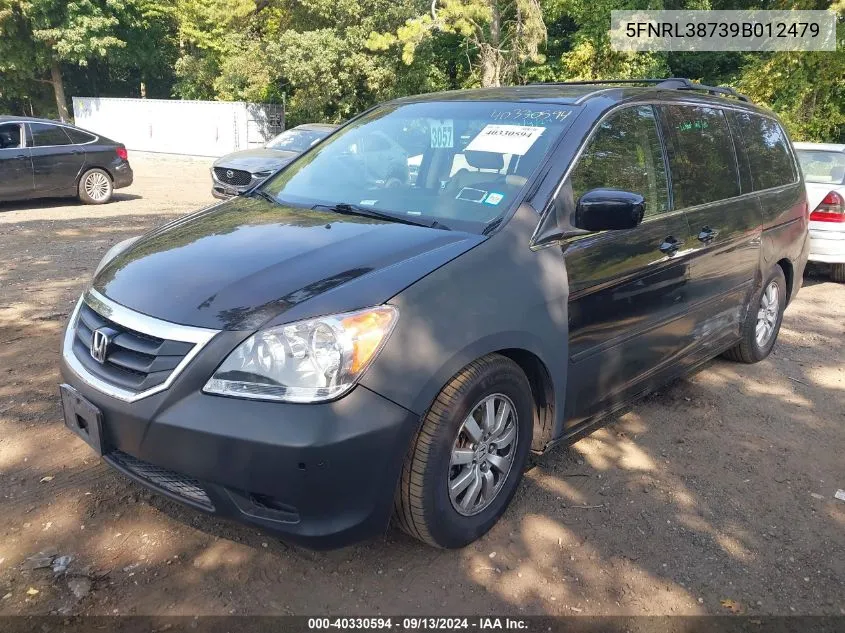 2009 Honda Odyssey Ex-L VIN: 5FNRL38739B012479 Lot: 40330594