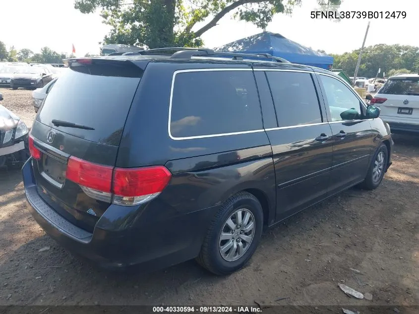 5FNRL38739B012479 2009 Honda Odyssey Ex-L