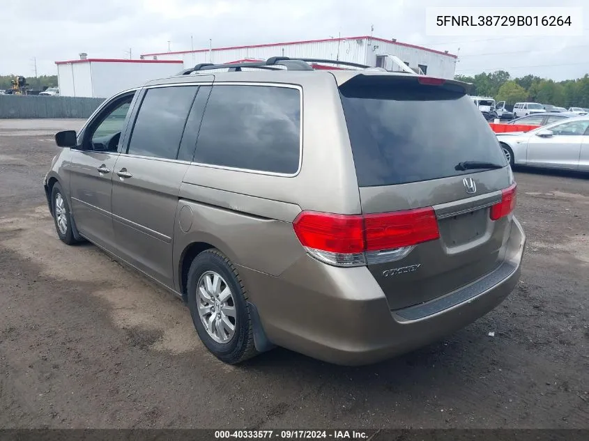 5FNRL38729B016264 2009 Honda Odyssey Ex-L