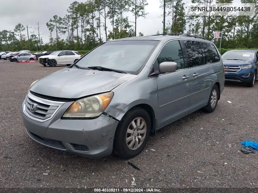 2009 Honda Odyssey Ex VIN: 5FNRL38449B054438 Lot: 40339211