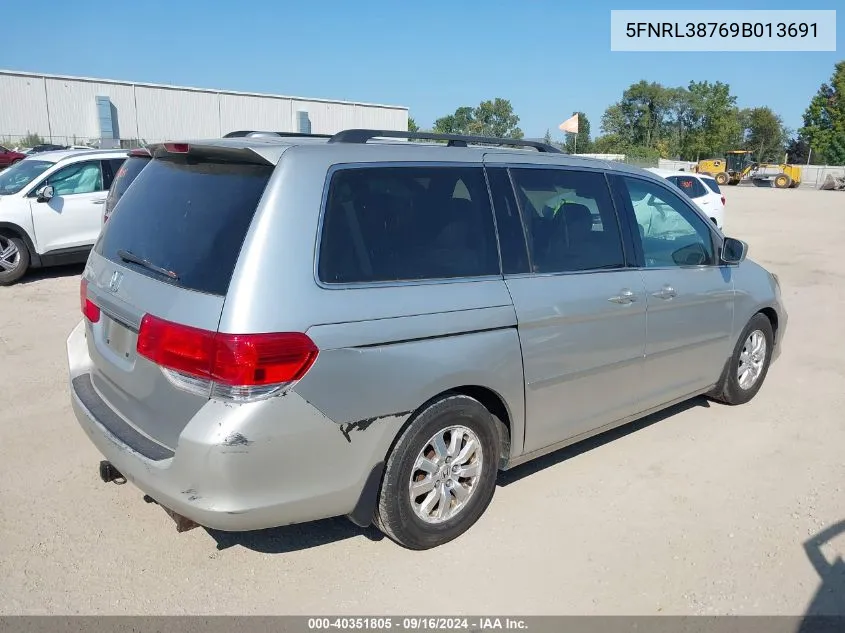 5FNRL38769B013691 2009 Honda Odyssey Ex-L