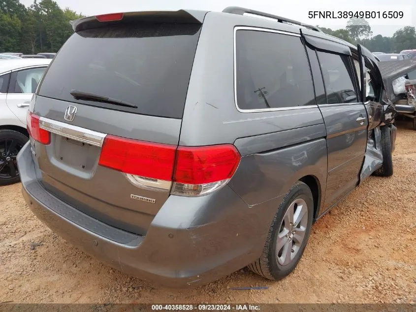 5FNRL38949B016509 2009 Honda Odyssey Touring