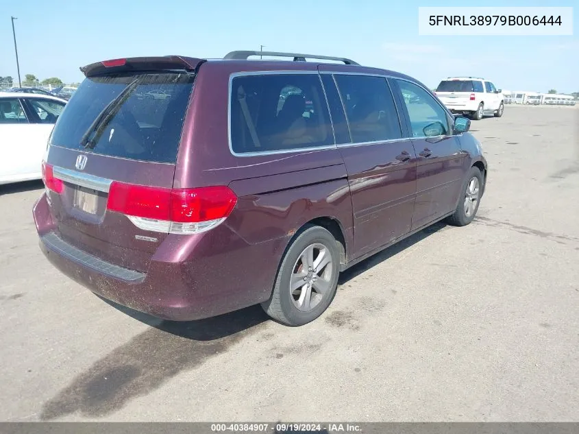 2009 Honda Odyssey Touring VIN: 5FNRL38979B006444 Lot: 40384907