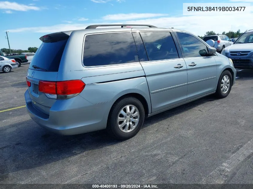 5FNRL38419B003477 2009 Honda Odyssey Ex