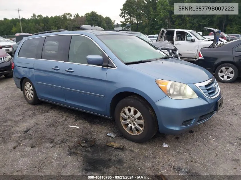 5FNRL38779B007222 2009 Honda Odyssey Ex-L