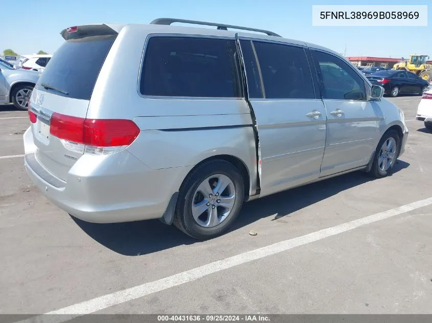 5FNRL38969B058969 2009 Honda Odyssey Touring