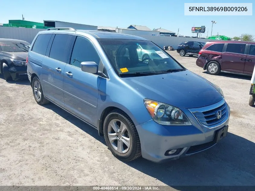 2009 Honda Odyssey Touring VIN: 5FNRL38969B009206 Lot: 40468514