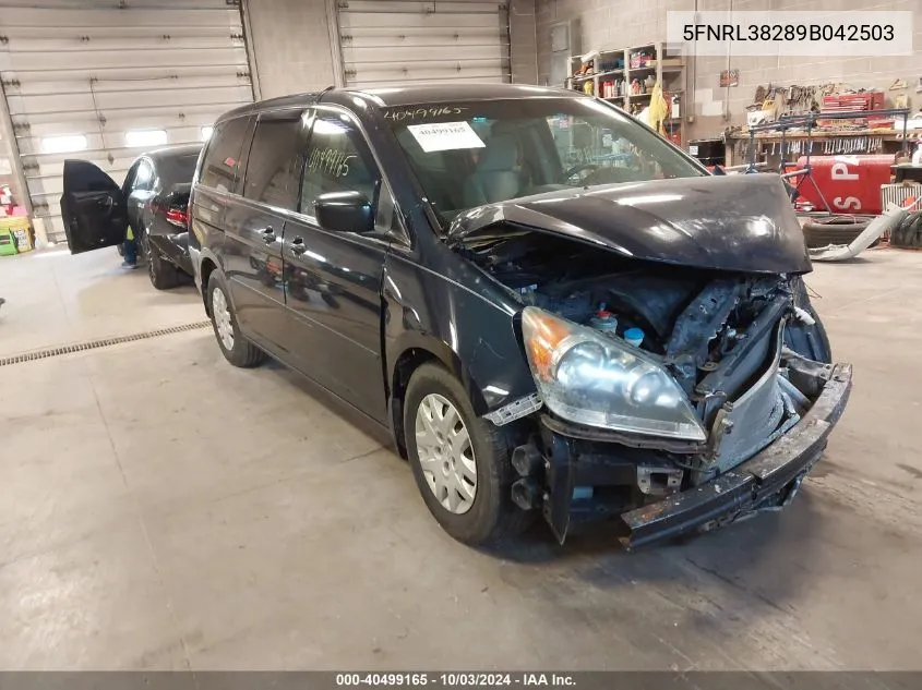 5FNRL38289B042503 2009 Honda Odyssey Lx